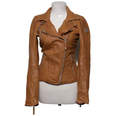 Bikerjack (Bruin) van Freaky Nation Katoen, Leer, Polyester