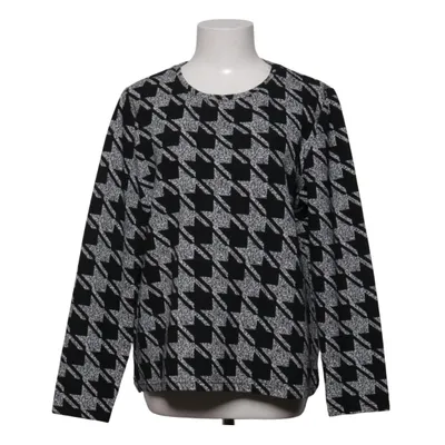 Lange mouwen shirt (Zwart, Wit) van Signature Elastaan, Polyester, Viscose
