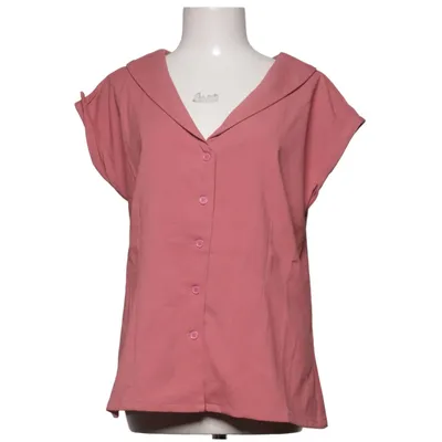 Short sleeve shirt (Pink) from Unique Vintage Elastane, Polyester
