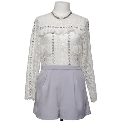Jumpsuit (Wit, Grijs) van True Decadence Elastaan, Polyester