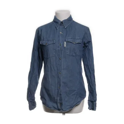 Denim blouse (Blauw) van Flash Jeans Katoen