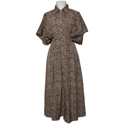 Shirt dress (Beige, Brown, Black) from Lush Polyester