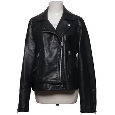 Biker jacket (Black) from Topshop Cotton, Polyester, Polyurethane, Viscose