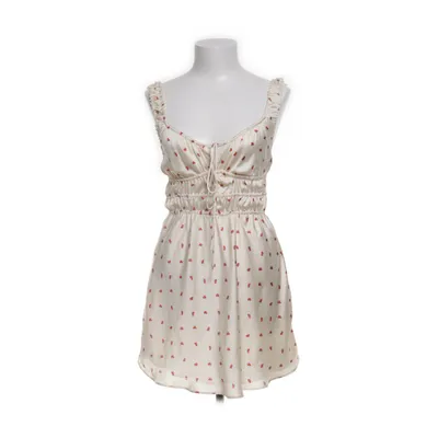 Klänning (Beige, Röd, Flerfärgad) från Zara Polyester