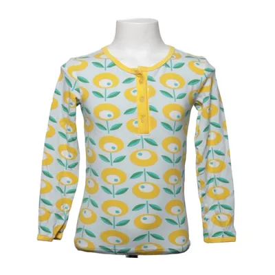 Langærmet t-shirt (Gul, Blå, Grøn) fra House Doctor Elastan, Viscose