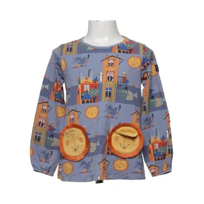Lange mouwen shirt (Blauw, Meerkleurig) van Polarn O. Pyret Elastaan, Organisch katoen