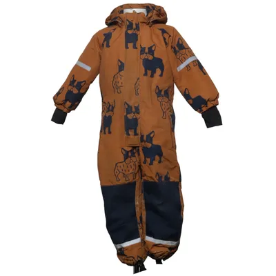 Outdoor overalls (Brun, Blå, Flerfarvet) fra Lindex Kids Polyester