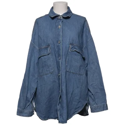 Denim blouse (Blauw) van Lindex Katoen, Lyocell