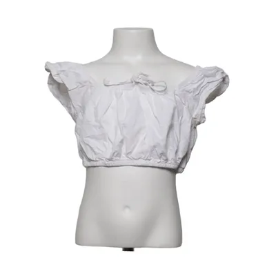 Crop top (White) from Zara Cotton