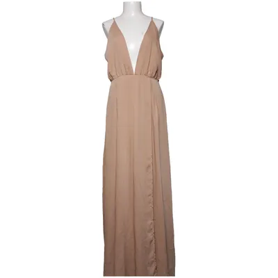 Robe longue (Beige) de Bubbleroom by Molly Rustas Polyester