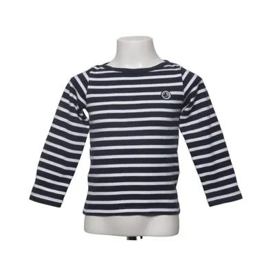 T-shirt à manches longues (Bleu, Blanc) de Petit Bateau Coton