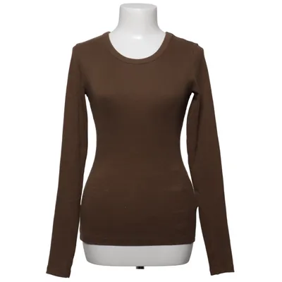 Long sleeve T-shirt (Brown) from Djerf Avenue Elastane, Organic cotton