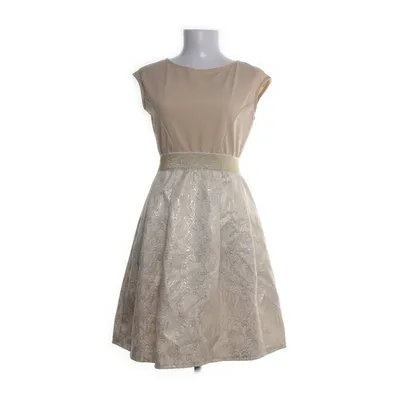 Klänning (Beige, Guldfärgad) från Casadei Polyester, Viskos