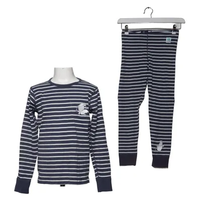 Pyjama (Blau, Weiß) von Polarn O. Pyret Bio-Baumwolle