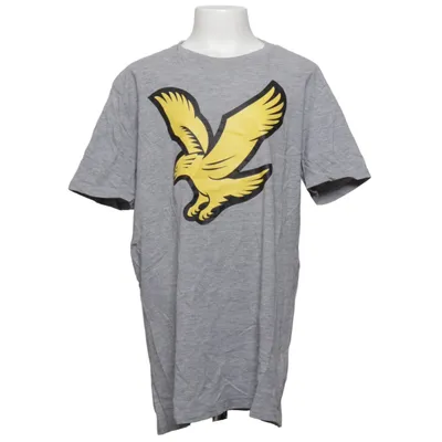 T-shirt (Grå, Gul) fra Lyle & Scott Junior Bomuld, Viscose