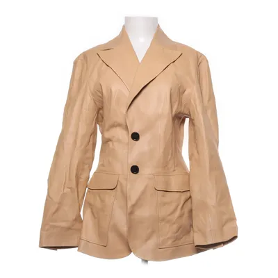 Læderblazer (Beige) fra Malina