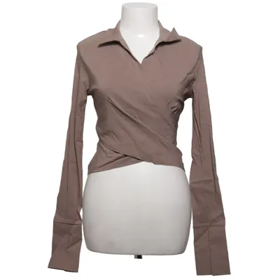 Blouse portefeuille (Marron) de PrettyLittleThing Élasthane, Polyamide, Viscose