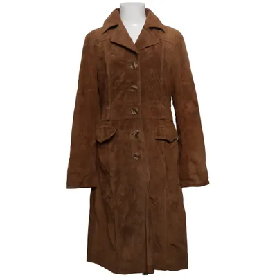Läderkappa (Brun) från Hallhuber Trend Skinn, Polyester