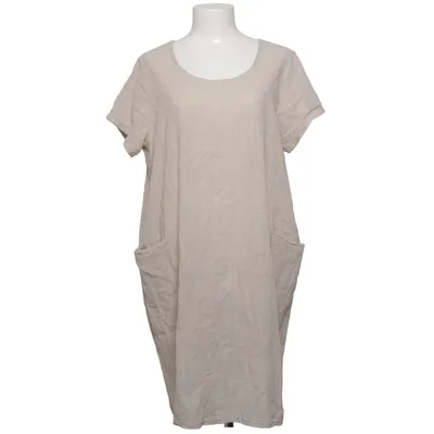 Jurk (Beige) van Moda Katoen, Linnen