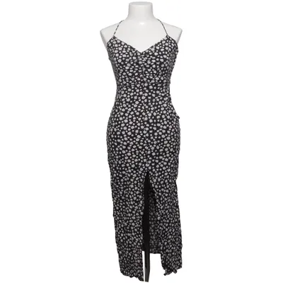 Dress (Black, White) from Zara Elastane, Linen, Viscose