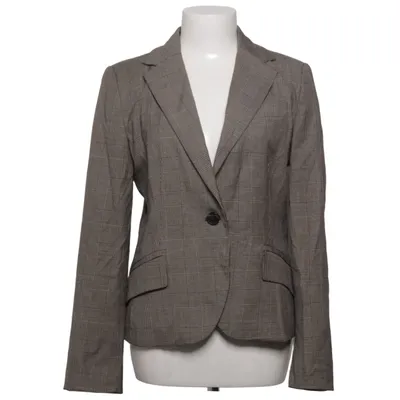 Blazer (Marron, Gris) de Zara Basic Polyester, Viscose, Laine