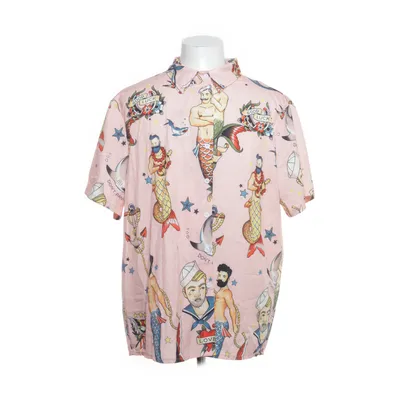 Kortärmad skjorta (Rosa, Flerfärgad) Elastan, Polyester