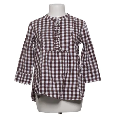 Blouse (Brown, White) from Juna Cotton