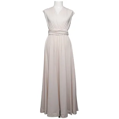 Halterneckklänning (Beige) från Eme Elastan, Polyester