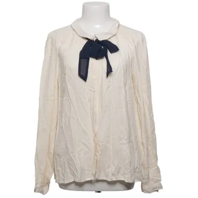 Sløjfebluse (Beige, Sort) fra Vero Moda Viscose