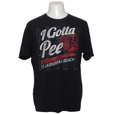 T-shirt (Zwart) van Bubba Gump Katoen, Polyester