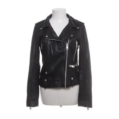 Biker jacket (Black) from Munderingskompagniet Cotton, Polyester, Leather