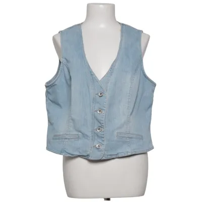 Denim vest (Blue) from Mingel Cotton, Elastane, Polyester