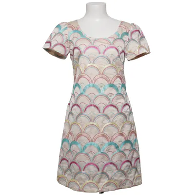 Robe (Beige, Multicolore) de Anna Sui Soie