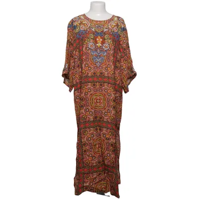 Kaftan (Red, Multicolored) from Zara Linen, Modal, Viscose