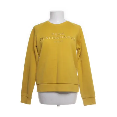 Sweatshirt (Geel) van Peak Performance Katoen, Polyester