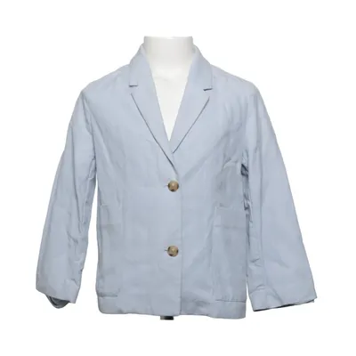 Blazer (Blauw) van Zara Katoen, Lyocell