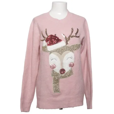 Pull de Noël (Rose) de F&F Acrylique, Élasthane, Polyester