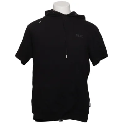 Kortärmad huvtröja (Svart) från Fabric Bomull