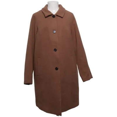 Coat (Brown) from Fiora Blue Elastane, Polyester, Viscose