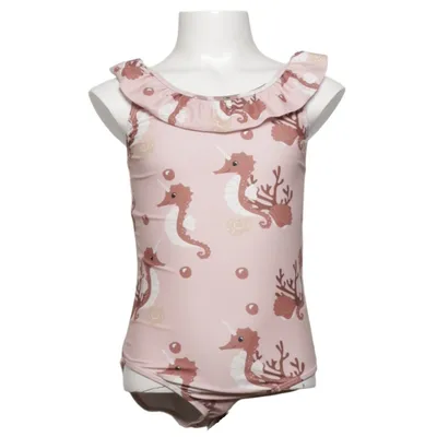 Swimsuit (Beige, Pink) from KappAhl Elastane, Polyester