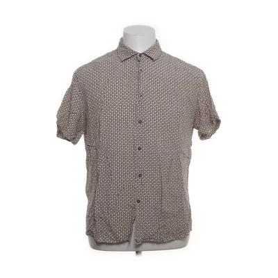 Kortärmad skjorta (Beige, Flerfärgad) från Mango Man Viskos