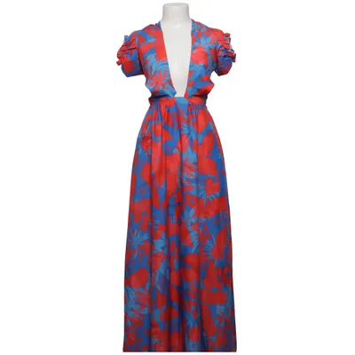 Halterneckklänning (Röd, Blå, Flerfärgad) från Matmazel Elastan, Polyester