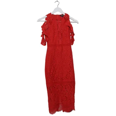 Robe de cocktail (Rouge) de Naanaa Coton, Polyamide, Polyester