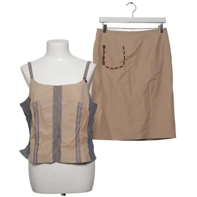 Set (Beige, Gray) from ZNJ Acetate, Cotton, Linen, Polyamide