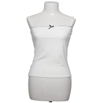 Tanktop  (Hvid) fra Bik Bok Elastan, Genanvendt polyester