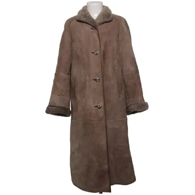 Shearlingjacka (Beige) från Merimex