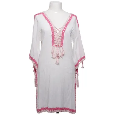 Strandklänning (Vit, Rosa) från Anna Kosturova Bomull