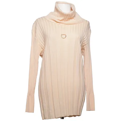 Turtleneck dress (Beige) from Bode Acrylic, Wool