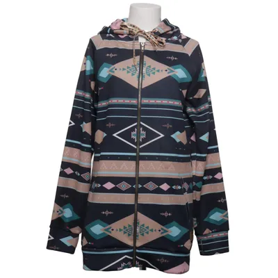 Hoodie (Blue, Multicolored) from Femi Stories Polyester