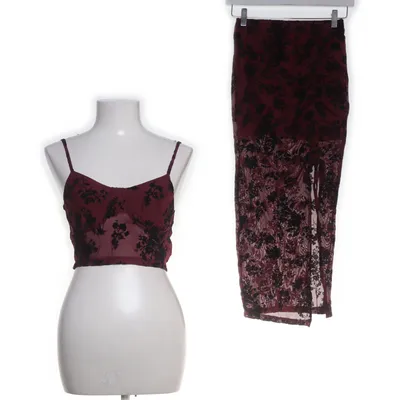 Set (Lila, Zwart) van Shein Elastaan, Polyester